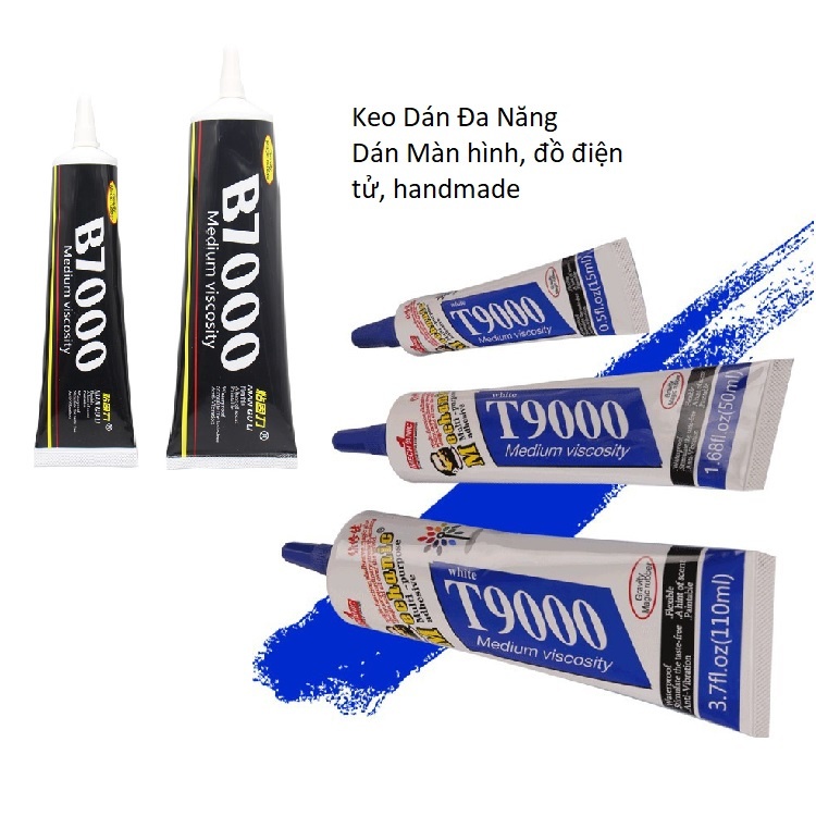 Keo dán màn hình điện thoại, keo dán viền, handmade B7000, T9000, Keo istick, keo Nano hoa tuyết...