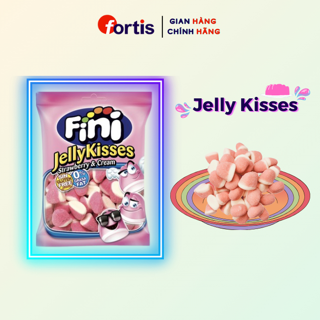 Combo 3 Gói Kẹo Dẻo Fini tự chọn + Tặng 1 Gói Kẹo Dẻo Fini Jelly Kisses hoặc Fini Yogurt