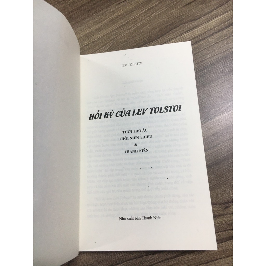 Sách - Hồi Ký của Lev Tolstoy - Lev Tolstoy