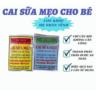 Mẹo . cai sữa an toàn