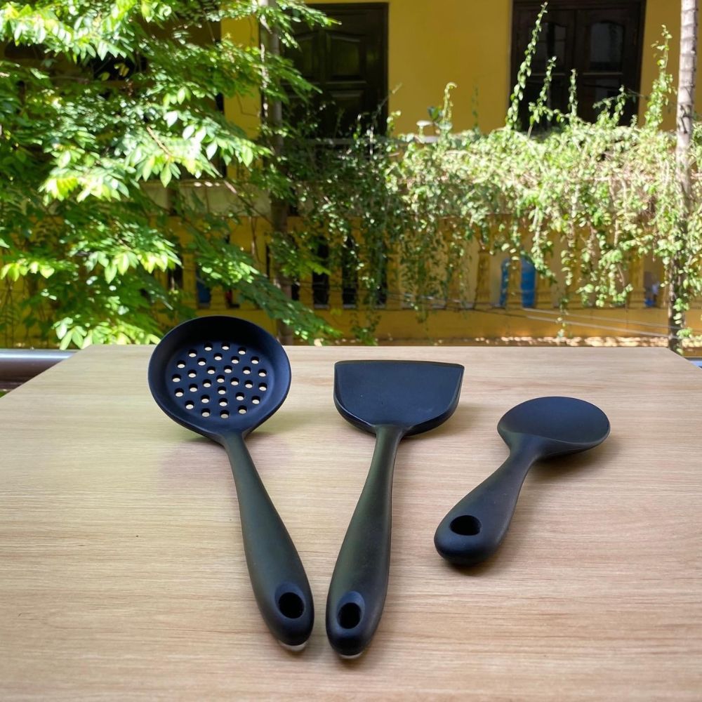 Muỗng Muôi Xẻng Xào Muôi Múc Silicon Chống Nóng Chịu Nhiệt