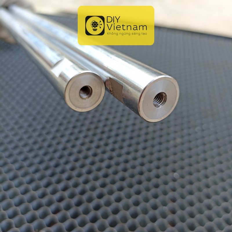 Ti tròn thép mạ Crom 16mm dài 455mm