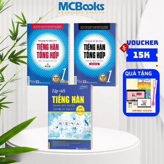 Sách - combo tiếng hàn tổng hợp sơ cấp 1 và vở tập viết tiếng hàn