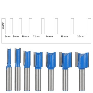 Mũi phay gỗ thẳng, Mũi soi gỗ tạo rãnh vuông trục 8mm