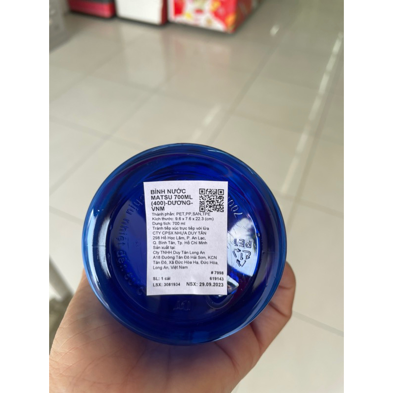 Bình uống nước Matsu nhựa Duy Tân 700ML