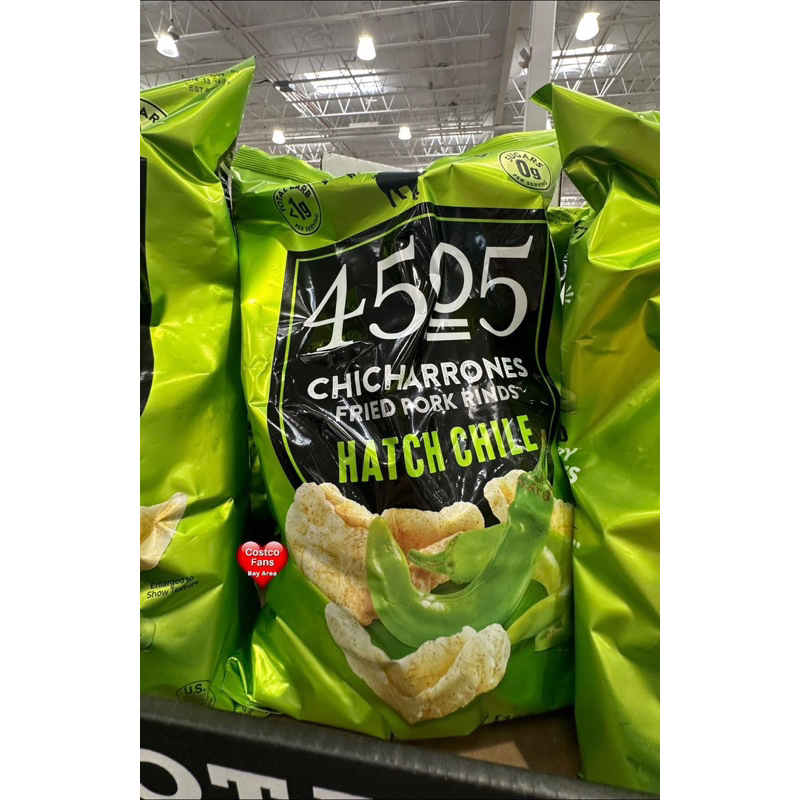 Bánh Snack Da Heo Chiên Giòn Vị Ớt Xanh Chicharrones Fried Pork Rinds 198g