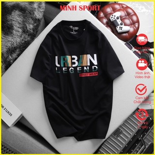 Áo thun nam cổ tròn vải cotton in chữ urban big size mã ao.107