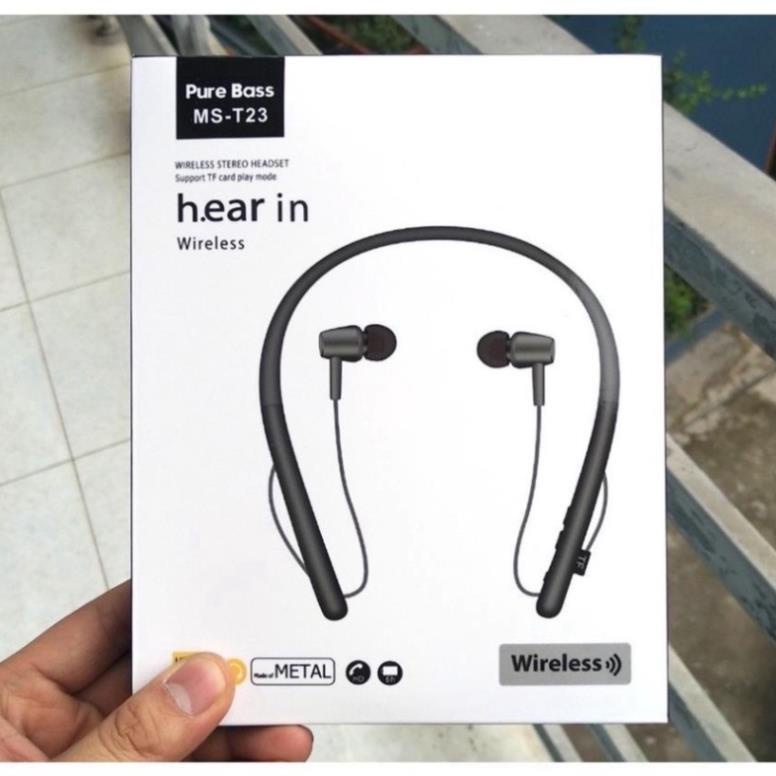 Tai nghe Bluetooth H700 thể thao tai nghe đeo cổ không dây hỗ trợ thẻ nhớ pin trâu âm thanh bass đỉnh cao GONA_Official