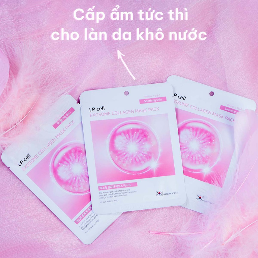 Mặt nạ Collagen dưỡng ẩm, chống lão hóa chuyên sâu Hàn Quốc LP Cell Collagen Mask Pack