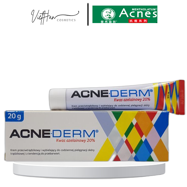 Kem giảm mụn Acnederm Azelaic Aicd 20% làm trắng sáng da, giảm mụn 20g!!!