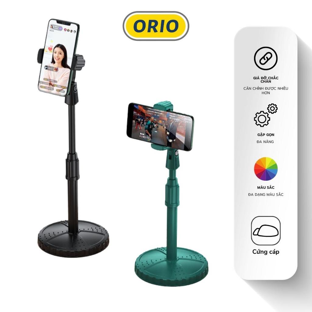 Giá đỡ điện thoại để bàn xem video B11 xoay 360 độ để quay phim ghi hình đa dụng - kẹp Livestream - Orio