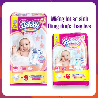 Miếng lót sơ sinh bobby nb1 64+6 nb1 108+9
