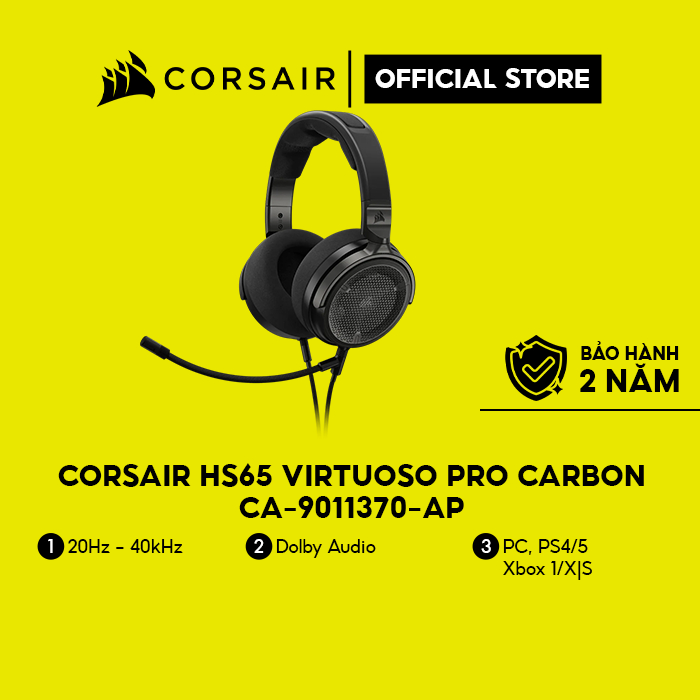 Tai nghe Corsair Virtuoso PRO Carbon/CA-9011370-AP