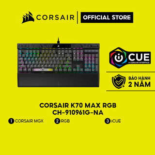 Bàn phím Corsair K70 MAX-BLK-MGX White-RGB/CH-910961G-NA