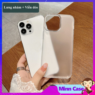 Ốp lưng điện thoại nhám chống vân tay viền dẻo cho 15 14 13 11 Pro MAX 14 Plus 12 Pro MinnCase