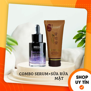 Combo sữa rửa mặt đông y mật nhân sâm 36 vị + serum tinh chất ampoule saffron