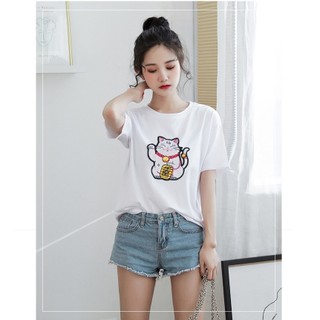 Áo thun thái mèo3D hàng nhập cao cấp