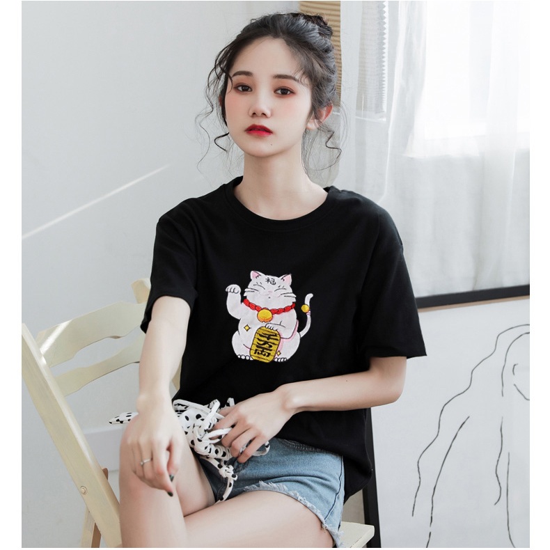 Áo thun thái mèo3D hàng nhập cao cấp
