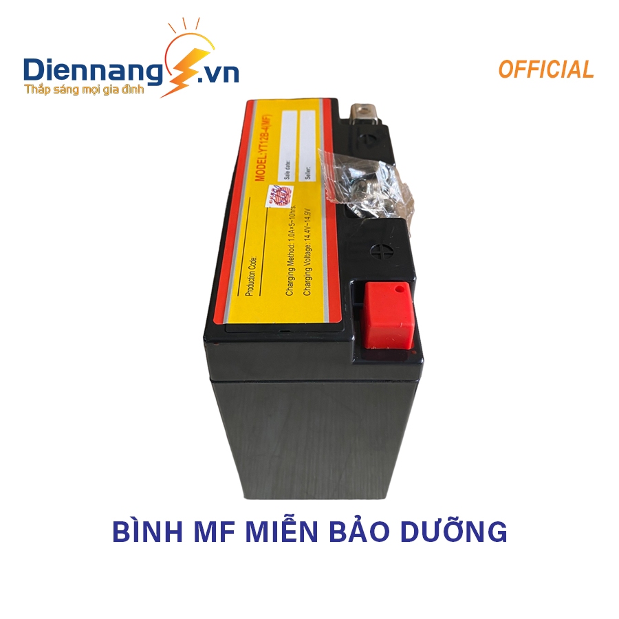 Ắc Quy Xe Phân Khối Lớn OUTDO YT12B-4 MF , Bình Khô Miễn Bảo Dưỡng, Khởi Động Mạnh Mẽ - ĐIỆN NĂNG