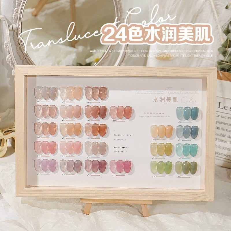 Set sơn thạch Avennhuy  24 màu tone màu hàn quốc chính hãng