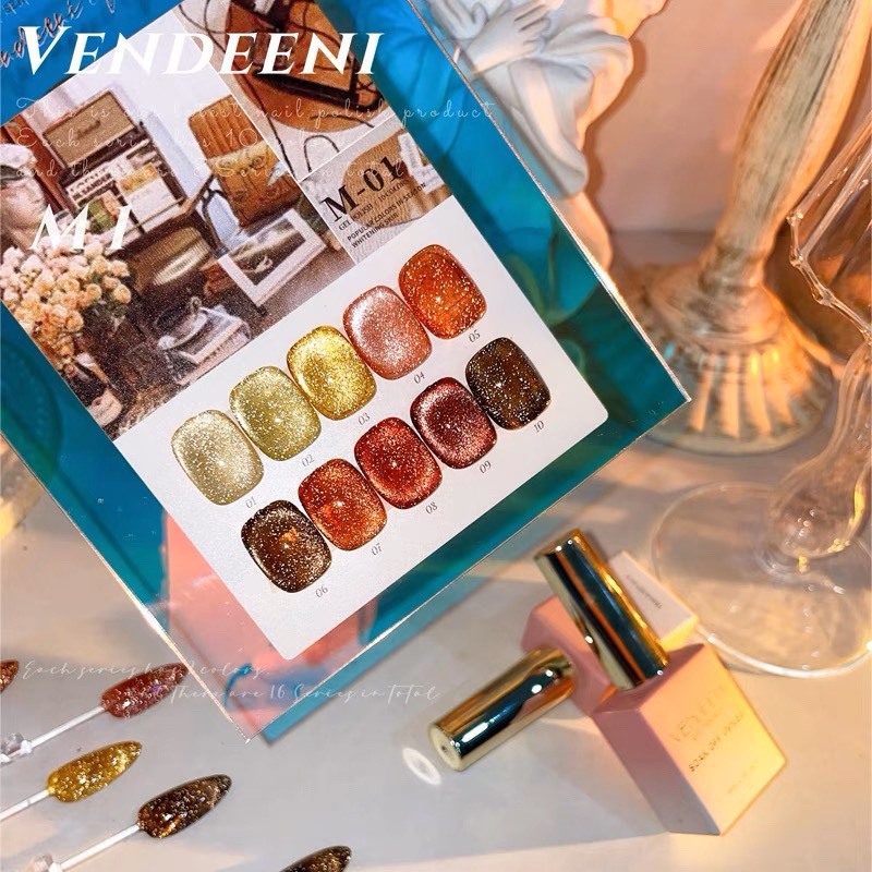 Sét Sơn Mắt Mèo Vendeeni 10 Màu Chính Hãng