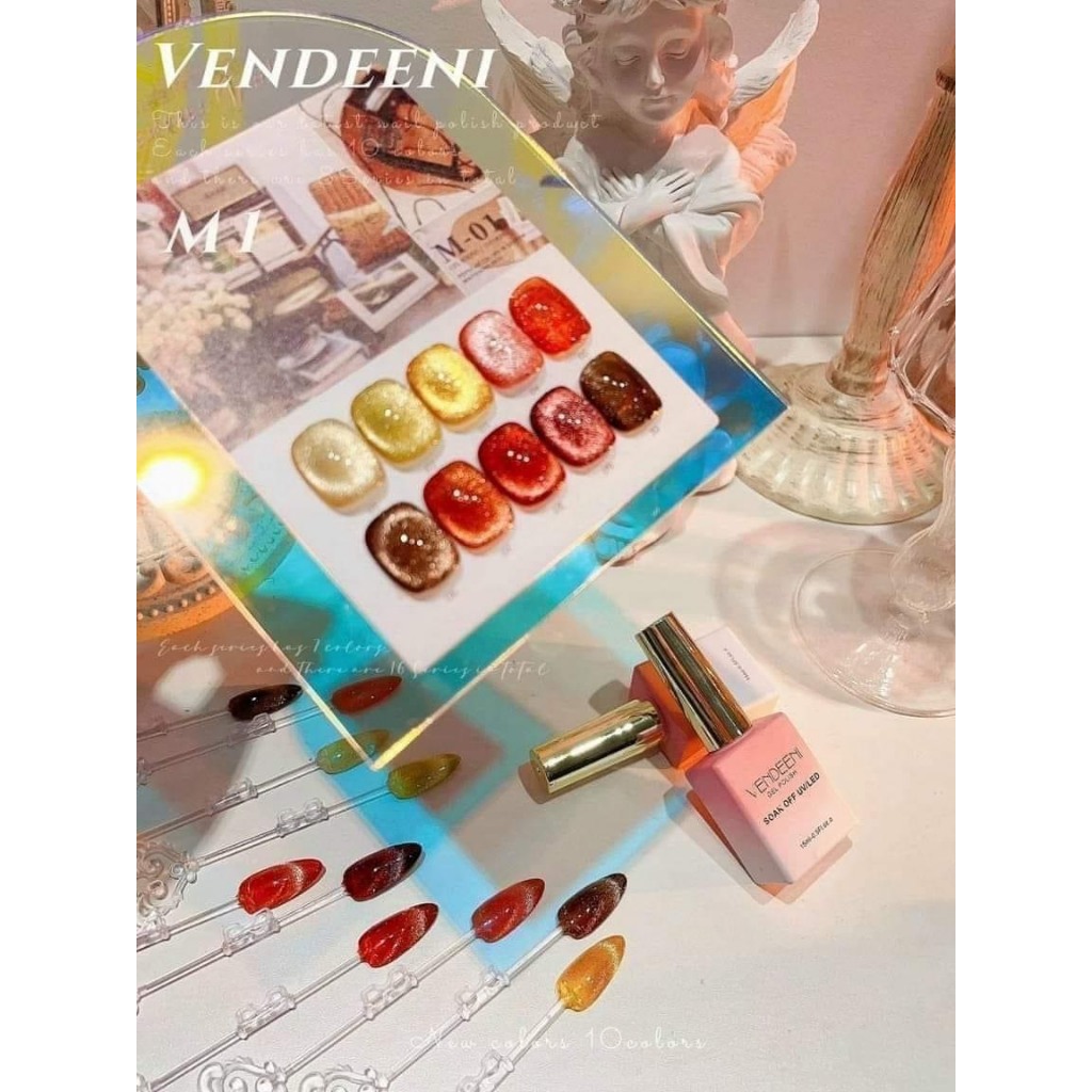 Sét Sơn Mắt Mèo Vendeeni 10 Màu Chính Hãng