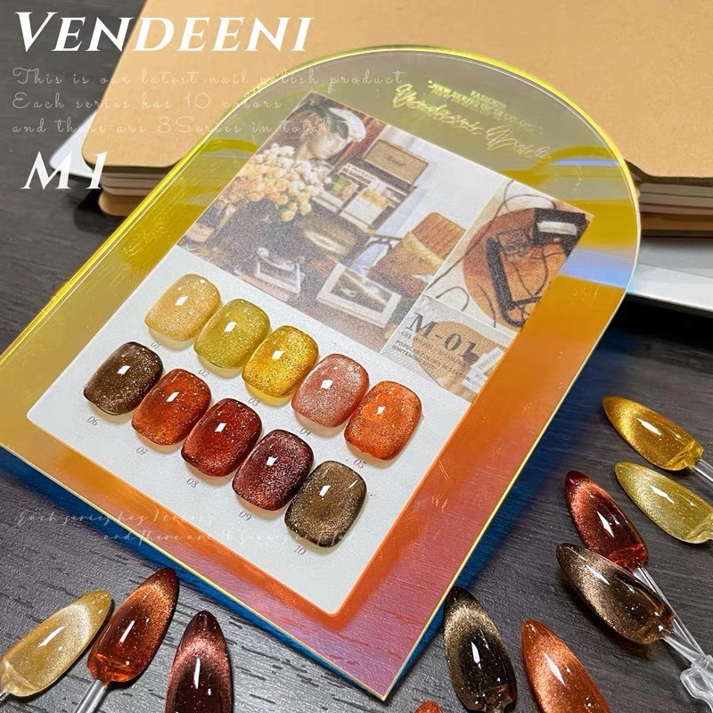 Sét Sơn Mắt Mèo Vendeeni 10 Màu Chính Hãng