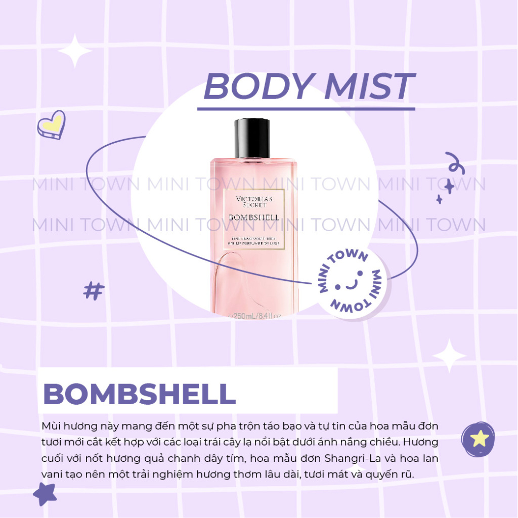 BOMBSHELL - Xịt Thơm Lưu Hương Toàn Thân Victoria's Secret FIne Fragrance Mist