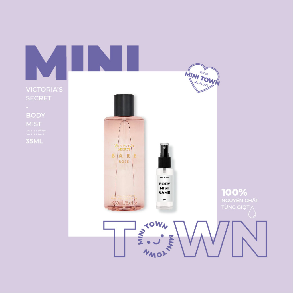 BARE ROSE - Xịt Thơm Lưu Hương Toàn Thân Victoria's Secret FIne Fragrance Mist