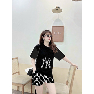 SÉT BỘ NỮ NGẮN COTTON PHỐI 3D CAO CẤP