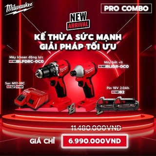 Combo máy khoan và vít MILWAUKEE động cơ Brushless