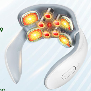 Máy Massage Cổ Vai Gáy, Mát Xa Xung Điện Cùng 5 Đầu Rung Giảm Nhức Mỏi