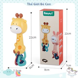 Đồ chơi Xúc Xắc Gặm nướu phát nhạc Babytry cao cấp chất liệu an toàn cho bé