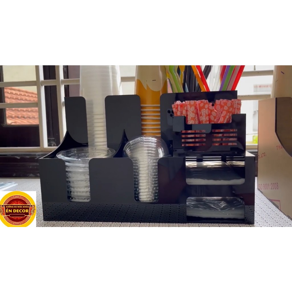 Kệ ly trà sữa cafe