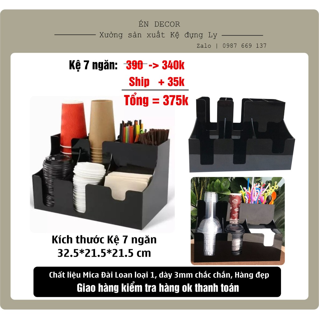 Kệ ly trà sữa cafe