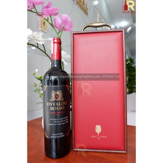 Set quà tặng 1 chai Vang Chile Osvaldo - Hộp GMD Đỏ