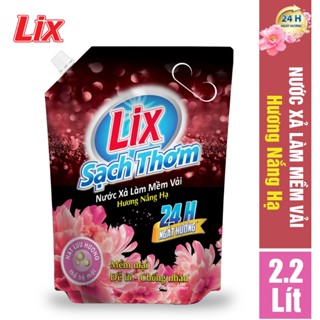 Túi nước xả vải LIX Sạch Thơm hương nắng hạ 2.2 lít L17602