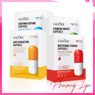 Combo 10 Mặt Nạ Giấy Sadoer Dưỡng Da Vitamin E, A, B, C Bổ Sung Collagen Giảm Thâm Dưỡng Trắng Ngừa Mụn Nội Địa Trung