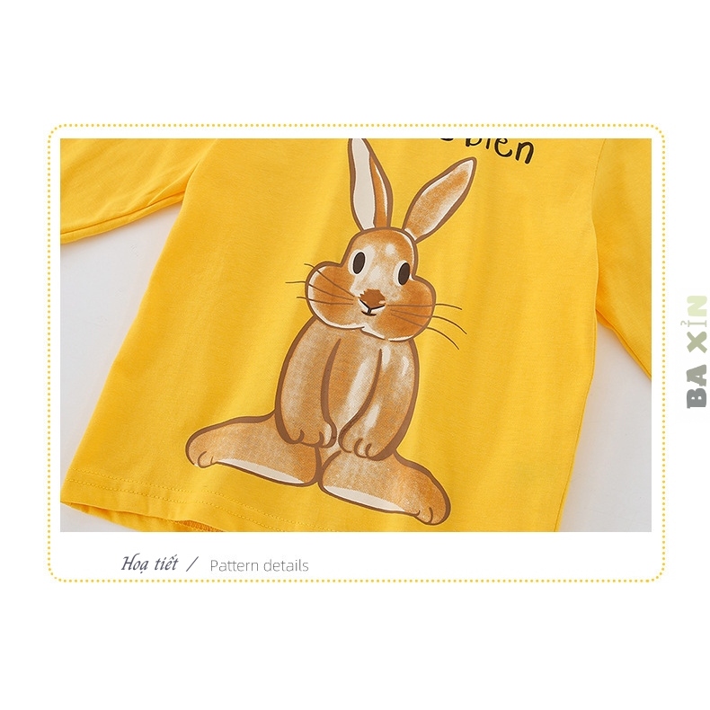 ĐỒ BỘ QUẦN ÁO 100% COTTON DÀI TAY MALWEE CỔ TRÒN CHO BÉ GÁI TRẺ EM MẶC NHÀ HOẠ TIẾT 🐹 MICKEY SIZE ĐẠI