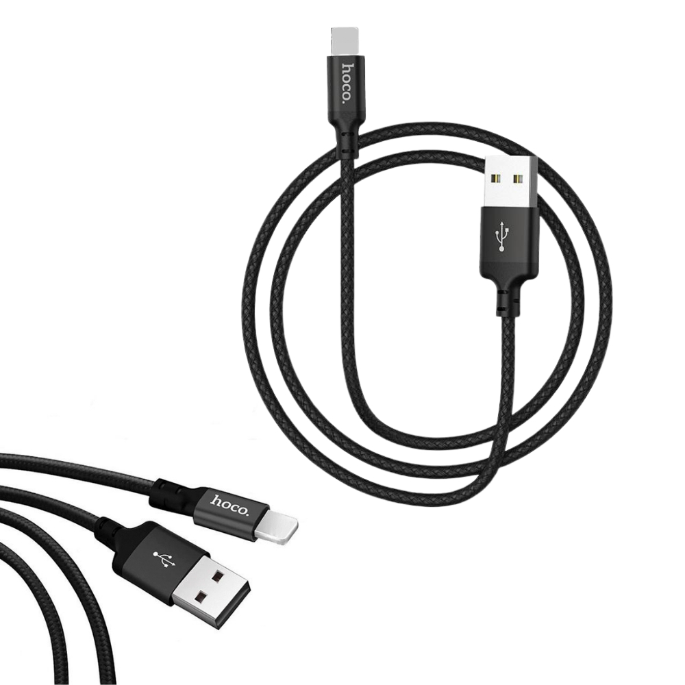 Dây sạc nhanh Hoco X14 dây dù siêu bền cho IP/tablet, dài 1M,2M