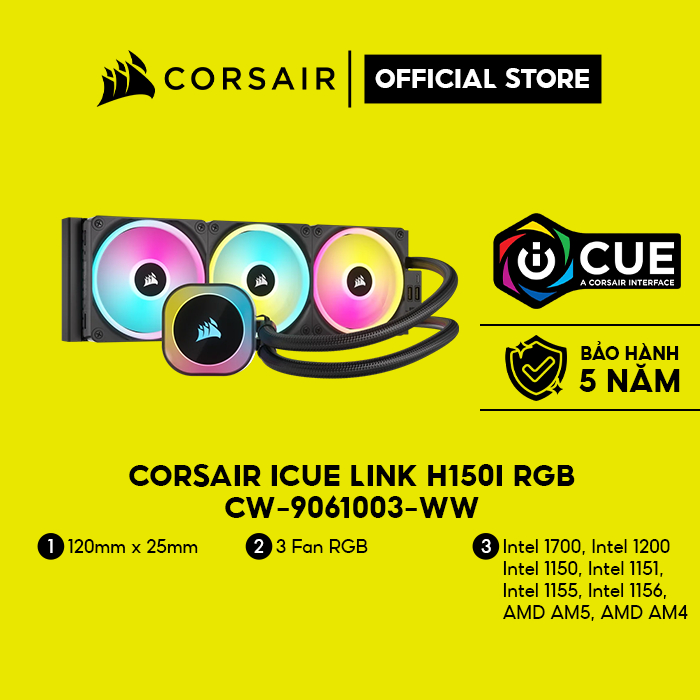 Tản nhiệt nước Corsair iCUE LINK H150i RGB/CW-9061003-WW