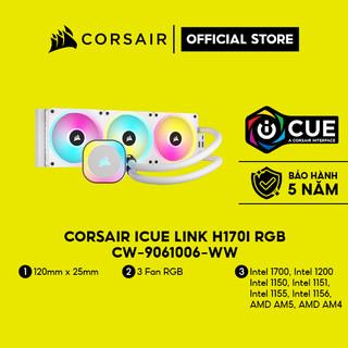 Tản nhiệt nước corsair icue link h150i rgb - white/cw-9061006-ww