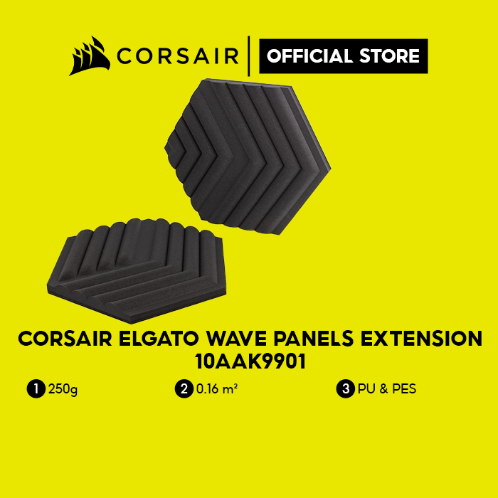 Bộ 2 tấm tiêu âm Elgato Wave Panels- Extension Kit Black/10AAK9901