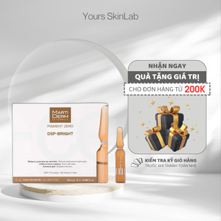 Ampoule dưỡng sáng đều màu da, giảm đốm sắc tố - martiderm pigment zero dsp bright hộp 5 ống/ hộp 30 ống