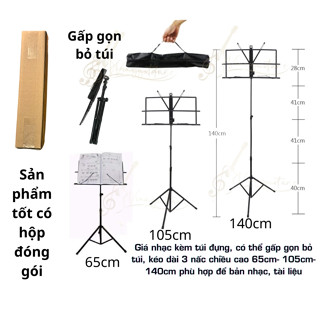 Giá để sách nhạc bản nhạc học đàn guitar có thể gấp gọn - Vinaguitar catalog