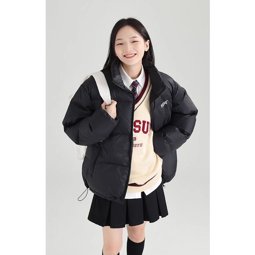 Áo phao béo bánh mì Dessuu phong cách đơn giản cho nữ