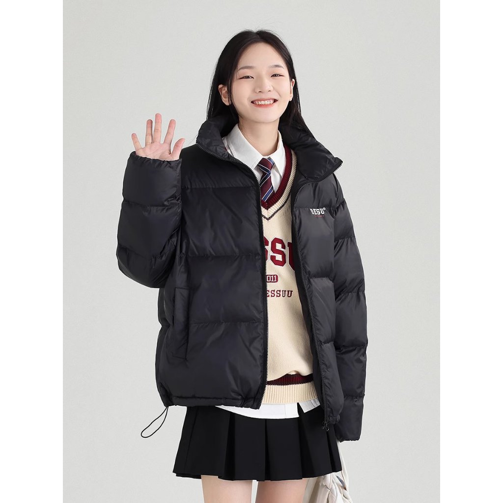 Áo phao béo bánh mì Dessuu phong cách đơn giản cho nữ