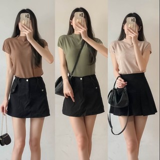 Áo len vai hến cổ 3 cm chipxinhxk chất liệu len lông thỏ mềm mịn scta60