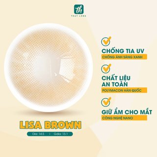 Kính áp tròng THUY LENS Danna Black mắt cận đen tự nhiên