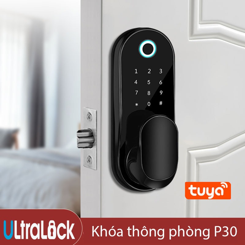 Khóa Cửa Vân Tay Cao Cấp 5 Trong 1, Khóa thông phòng cao cấp cho gia đình, căn hộ